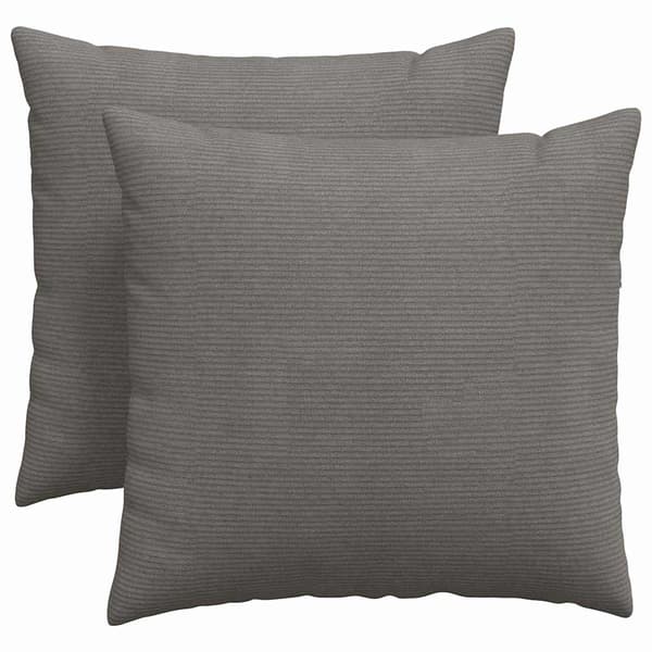 vidaXL Soffkuddar 2 st Ljusgrå 45 x 45 cm Manchester tyg