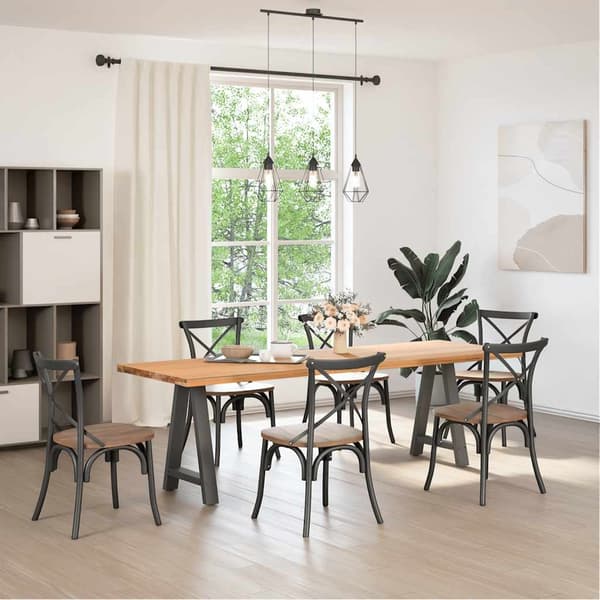 vidaXL Soffbordsben A-formade 2 st antracit 60x(72-73) cm stål