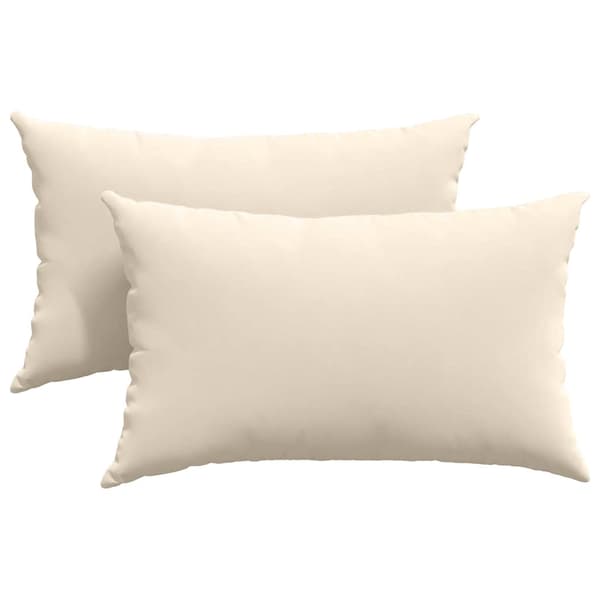 vidaXL Soffkuddar 2 st Beige 50 x 30 cm tyg
