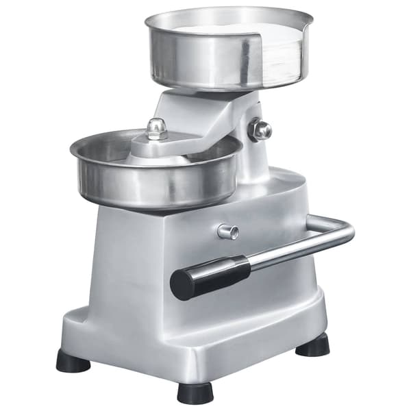 vidaXL Hamburgerpress med 500 pappersark aluminium 10 cm