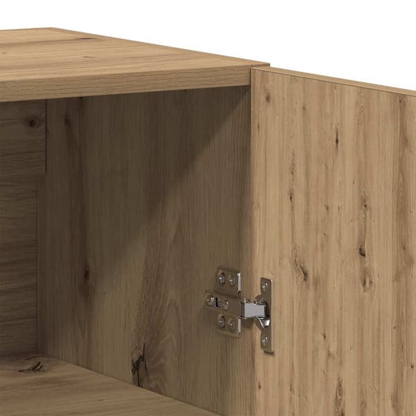vidaXL Skåp 2 pcs artisan ek Konstruerat trä