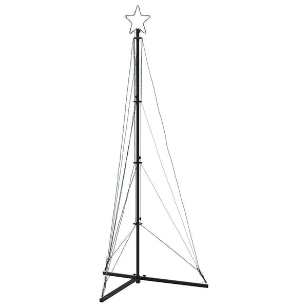 vidaXL LED julgran 363 LEDs blå 182 cm