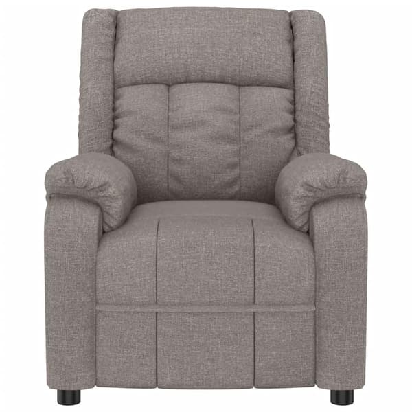 vidaXL Massagefåtölj taupe tyg