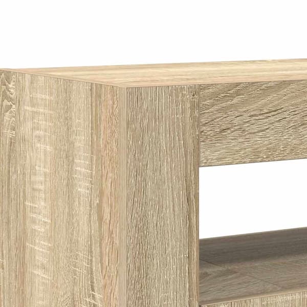 vidaXL Serviesskap Sonoma eik 116 x 30 x 75 cm Konstruert tre