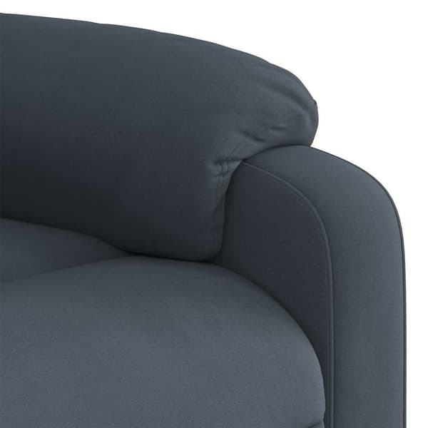 vidaXL Massagefåtölj mörkgrå sammet