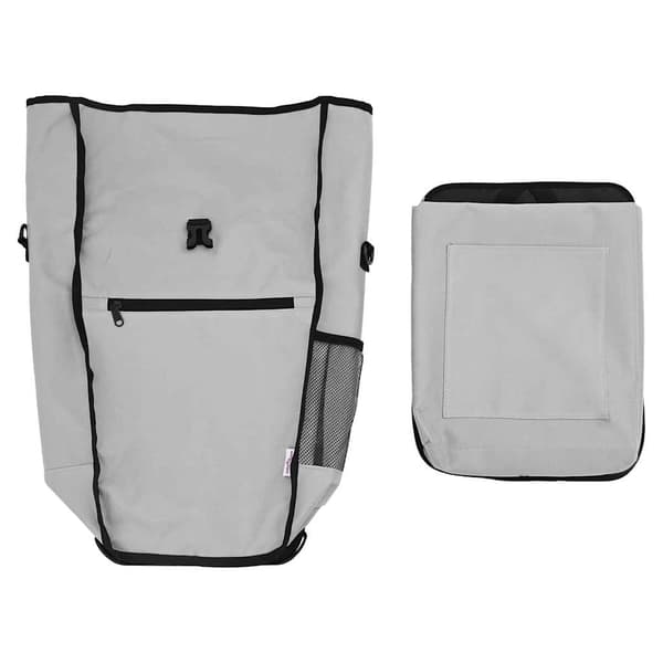 vidaXL Cykelväska Grå 34 x 16 x 59 cm Polyester
