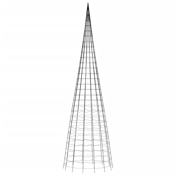 vidaXL LED julgran 3000 LEDs kallvit 800 cm