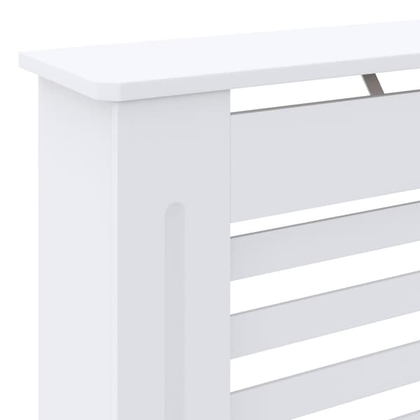 vidaXL Radiatordeksel MDF hvit 78 cm