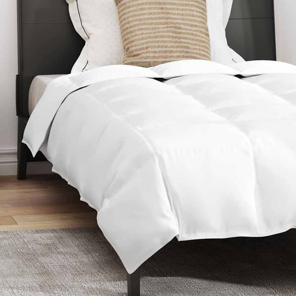 vidaXL Täcksats med kudde 2 pcs Vit 140 x 220 cm Dun