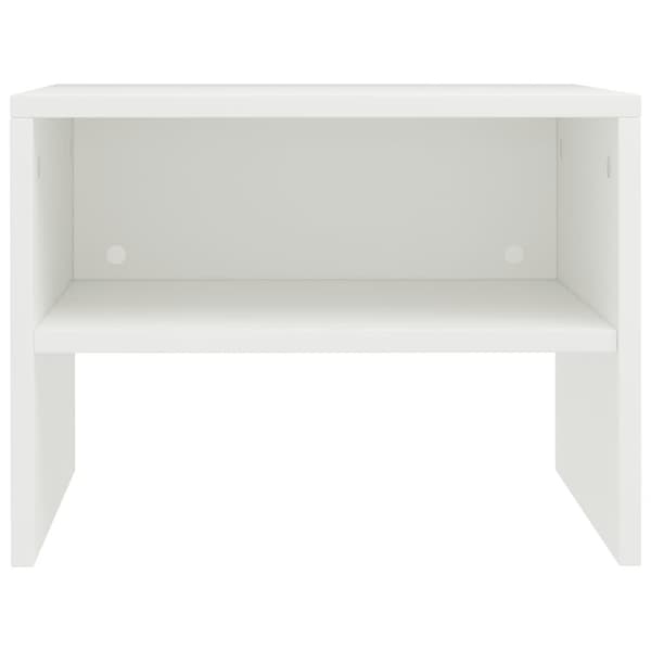 vidaXL Nattbord hvit 40x30x30 cm sponplate
