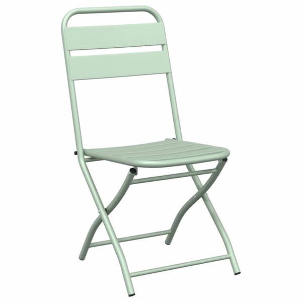 vidaXL Bistrosett 3 pcs grønn Stål