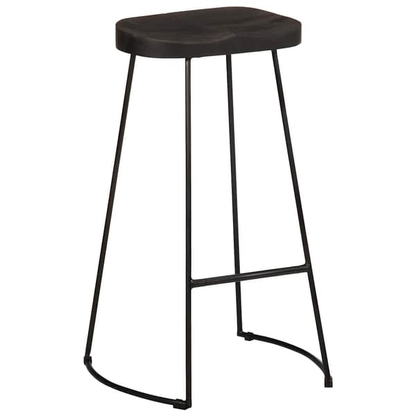 vidaXL Barkrakker 2 stk sort 45x40x78 cm heltre mango