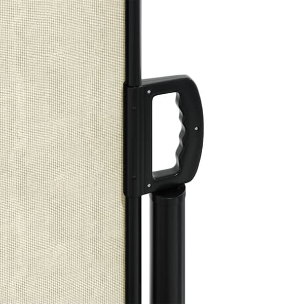 vidaXL Uttrekkbar sidemarkise kremhvit 120x1200 cm