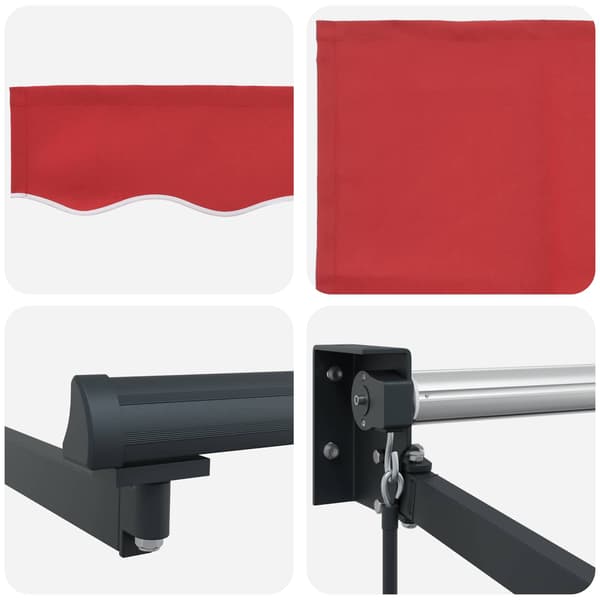 vidaXL Markise Rød 300 x 250 x 165 cm Polyester