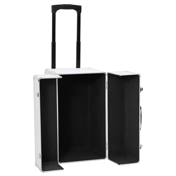 vidaXL Pilotväska 47x39x27 cm silver aluminium