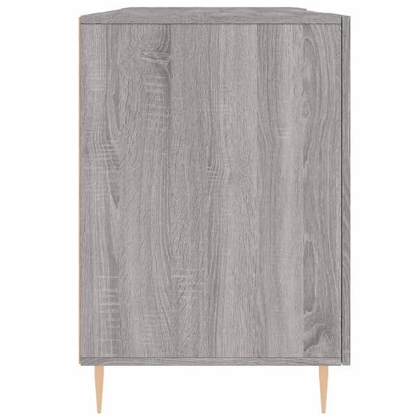 vidaXL Skrivebord grå sonoma 140x50x75 cm konstruert tre