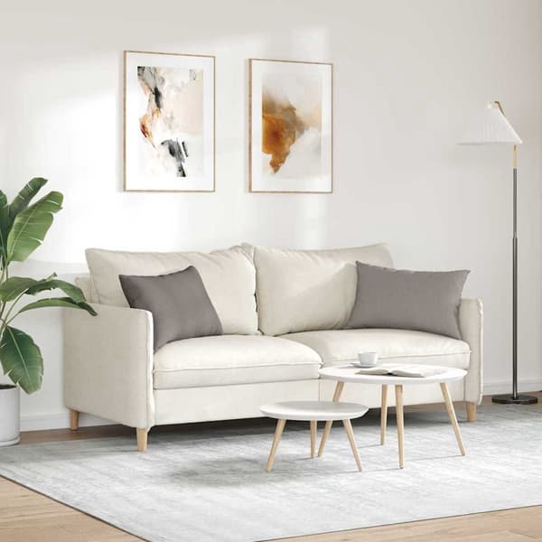 vidaXL Soffkuddar 2 st Gråbrun 60 x 40 cm tyg