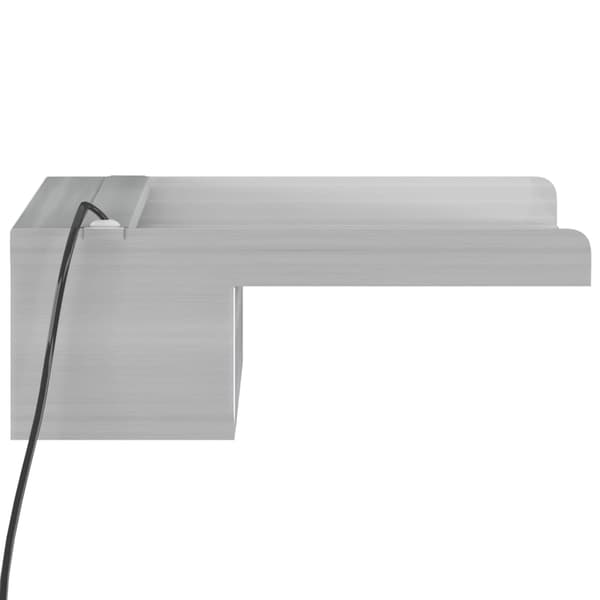 vidaXL Vattenfall med RGB LED rostfritt stål 30 cm