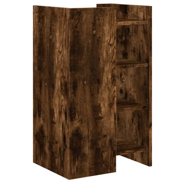 vidaXL Skjenk røkt eik 45x35x75 cm konstruert tre
