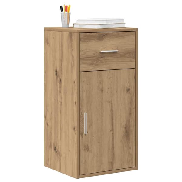 vidaXL Serviesskap med skuff Artisan Eik 38 x 34 x 75 cm