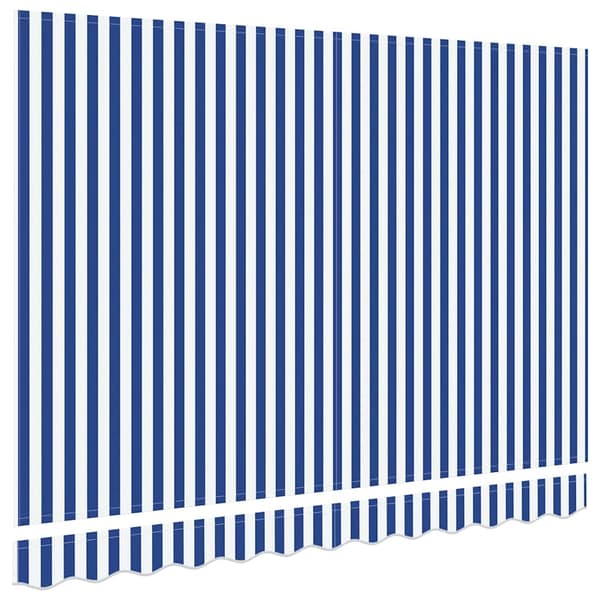 vidaXL Markisväv Blå och Vit 235 x 195 cm Polyester