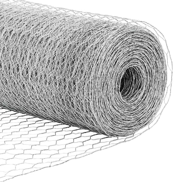 vidaXL Hexagonstängsel Silver 0,4 x 10 m Galvaniserat stål