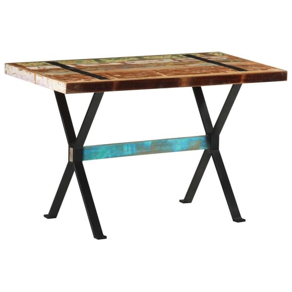 vidaXL Spisebord 120x60x76 cm gjenvunnet heltre