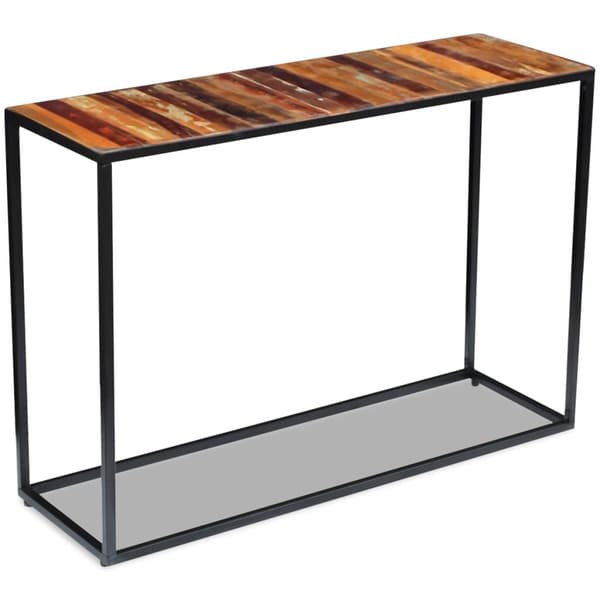 vidaXL Konsollbord gjenvunnet heltre 110x35x76 cm