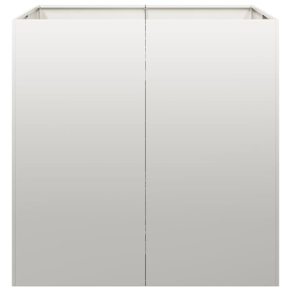 vidaXL Plantekasse 80x80x80 cm rustfritt stål