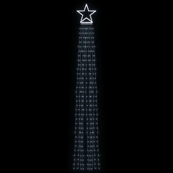 vidaXL Julgransbelysning 320 LED kallvit 375 cm