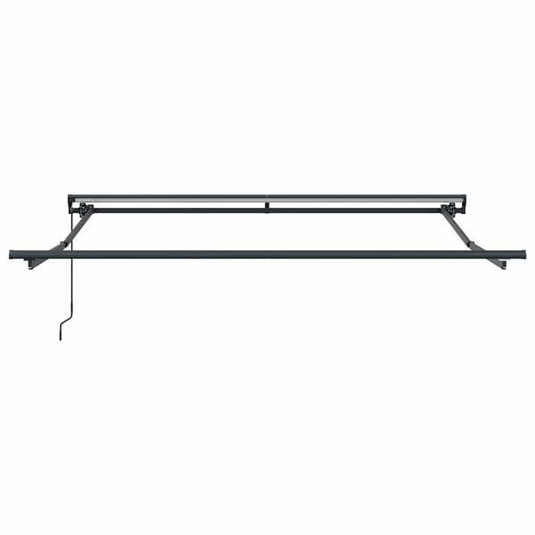 vidaXL Markisram Brun 350 x 250 cm Polyester med PU-beläggning