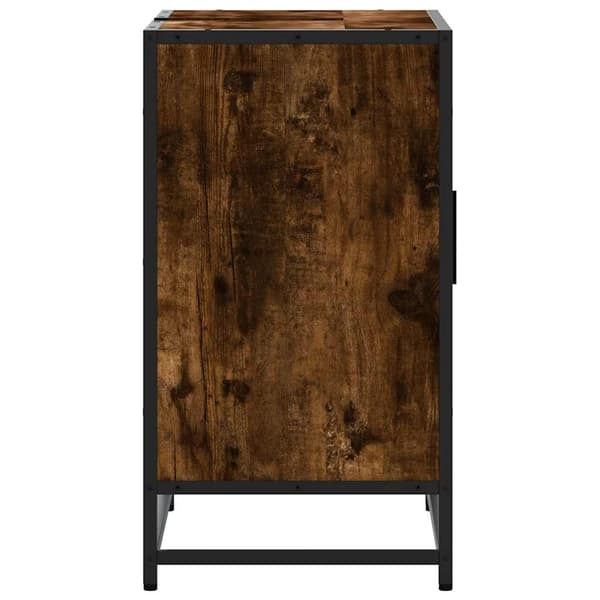 vidaXL Baderomsskap røkt eik 65x33x60 cm konstruert tre