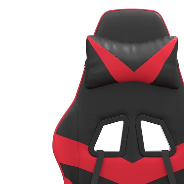 vidaXL Gamingstol svart och röd konstläder