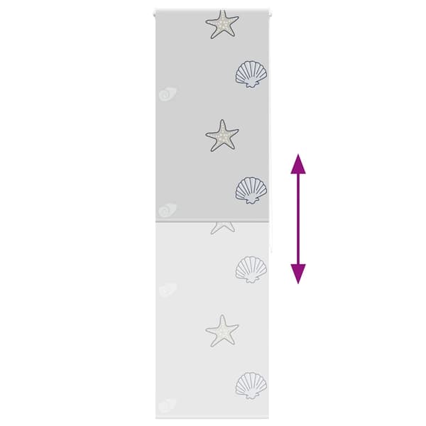 vidaXL Rullgardin för dusch 60x240 cm tyg bredd 56 cm