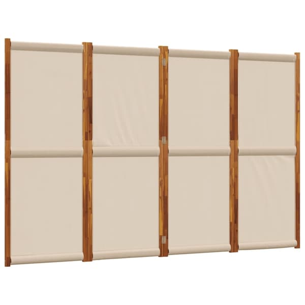 vidaXL Rumsavdelare 4 paneler taupe 280x180 cm