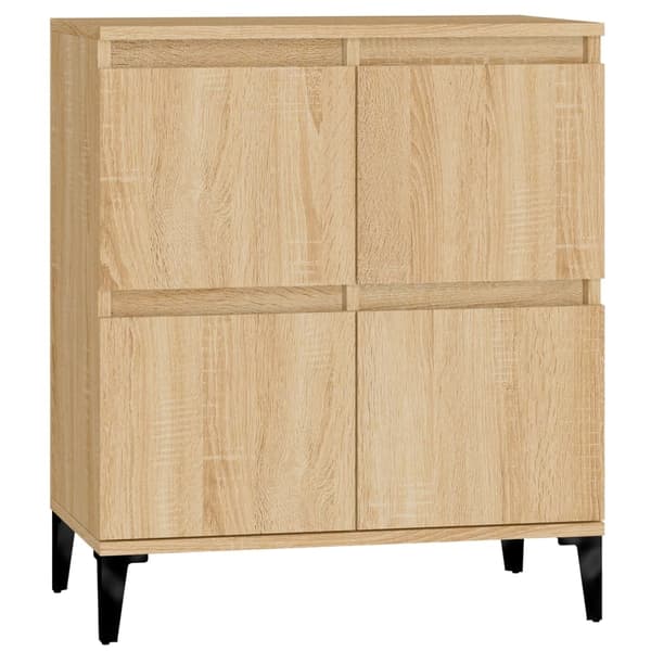 vidaXL Skjenk sonoma eik 60x35x70 cm konstruert tre