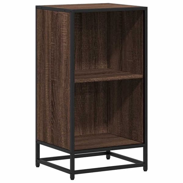 vidaXL Bokhylle brun eik 40x35x76 cm konstruert tre