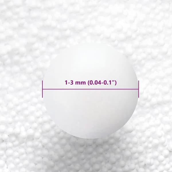 vidaXL Sittsäck fyllning EPS 50 L vit 18 kg/m³