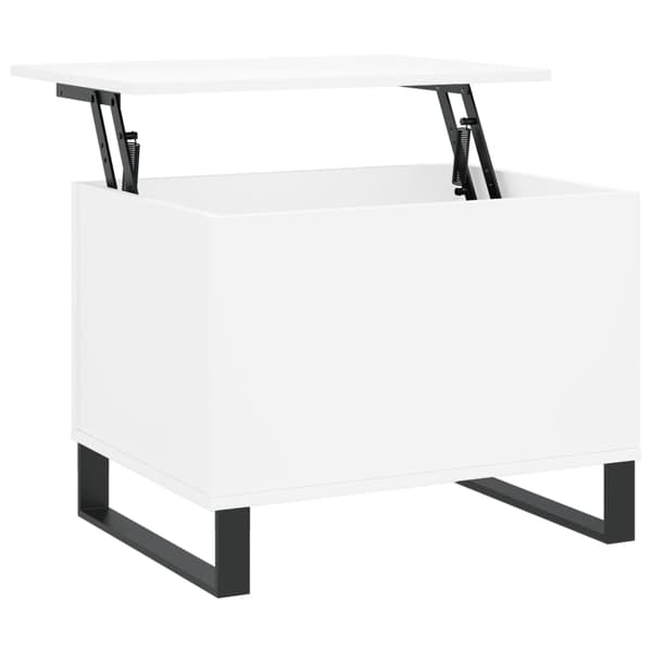 vidaXL Soffbord vit 60x44,5x45 cm konstruerat trä