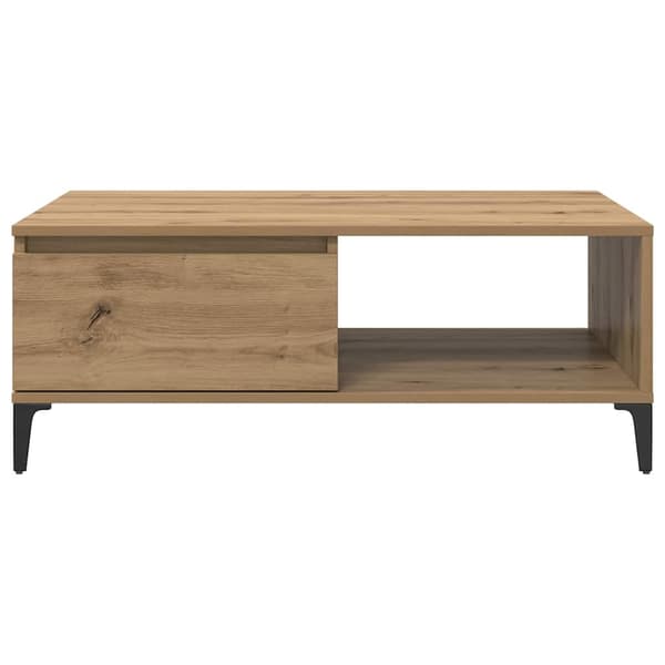vidaXL Kaffebord artisan eik 90 x 60 x 35 cm Konstruert tre