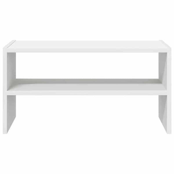 vidaXL Skostativ stablebar hvit 60x30x30,5 cm