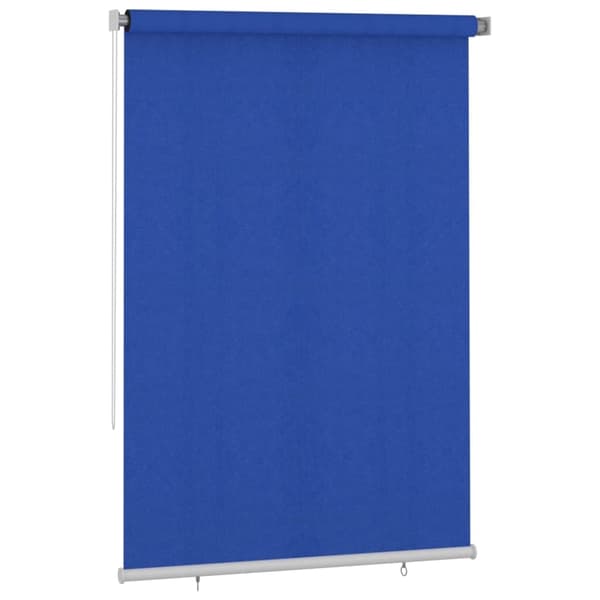 vidaXL Rullgardin utomhus 160x230 cm blå HDPE