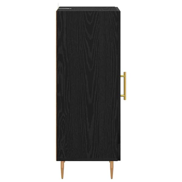 vidaXL Serviesskap Svart eik 34 x 34,5 x 90 cm Konstruert tre