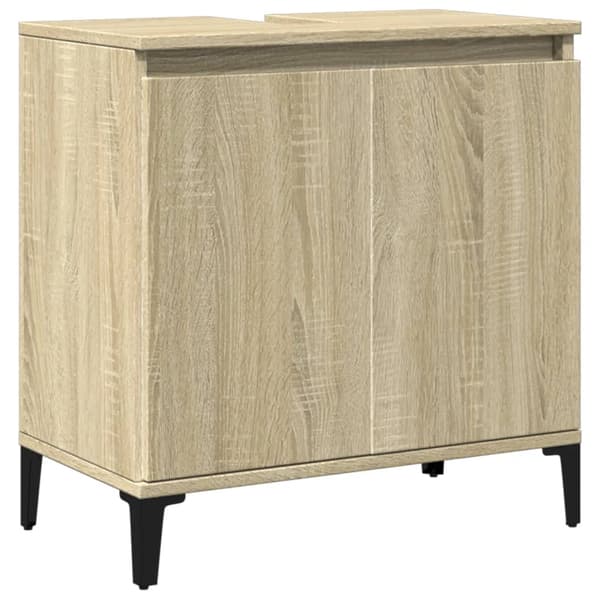 vidaXL Servantskap sonoma eik 58x33x60 cm konstruert tre
