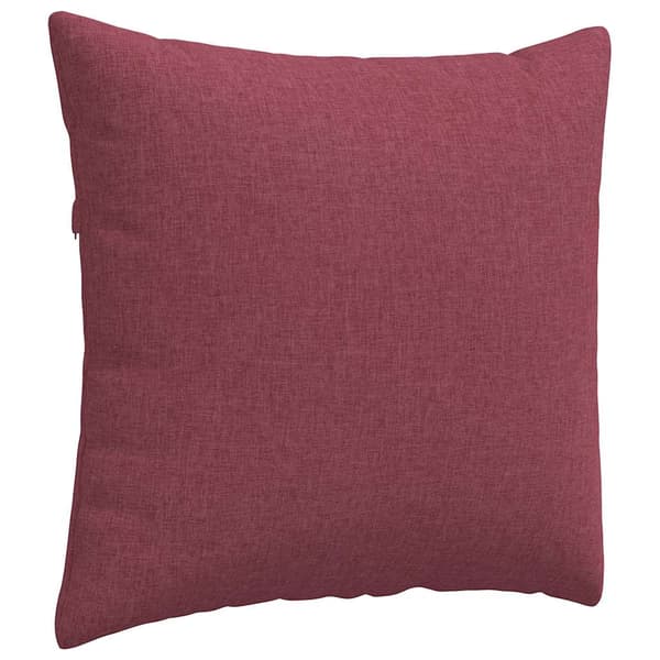 vidaXL Soffkuddar 2 st Vinröd 45 x 45 cm tyg