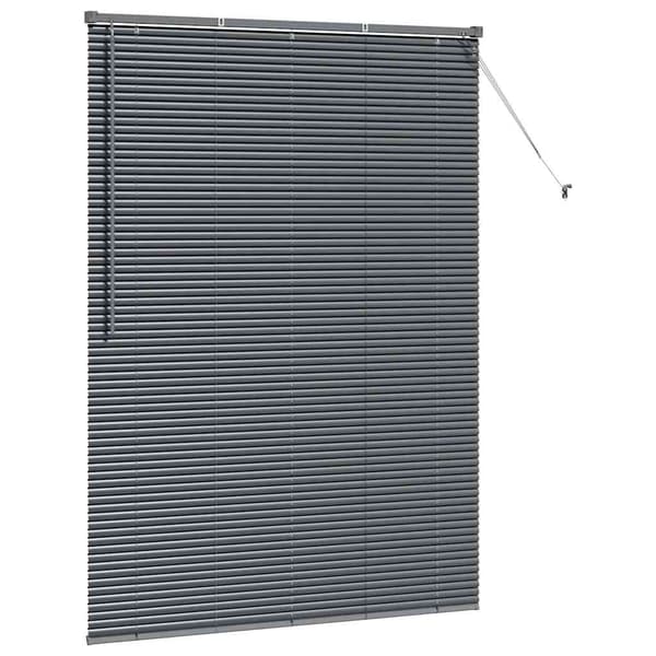 vidaXL Persienner Mörkgrå 175 x 130 cm Aluminium