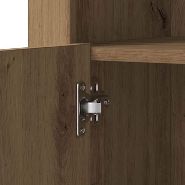 vidaXL LED sideboard 2 pcs Artisan Eik 41 x 37 x 67 cm Konstruert tre