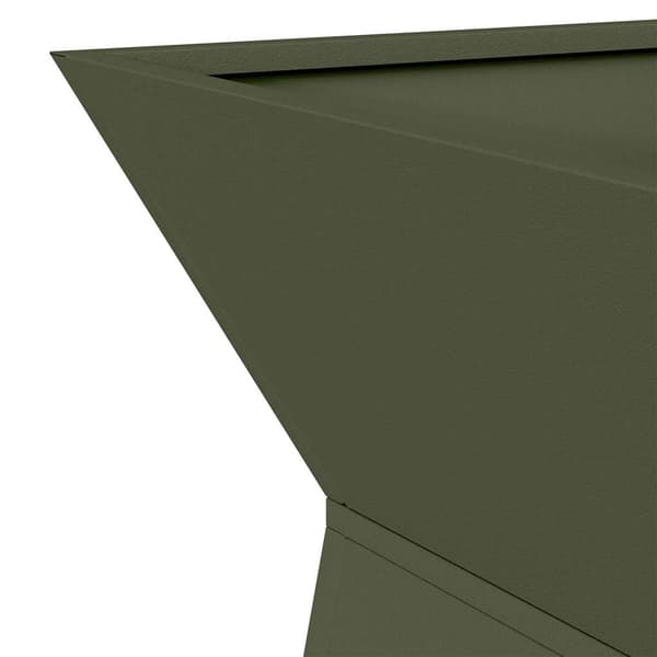 vidaXL Søyleplanter 2 pcs Olivengrønn 35 x 35 x 73 cm
