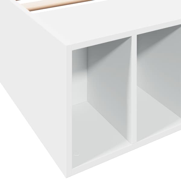 vidaXL Sängram vit 75x190 cm konstruerat trä