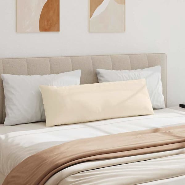 vidaXL Soffkuddar 2 st Beige 120 x 40 cm tyg
